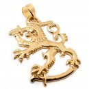 Finnish lion - Gold pendant